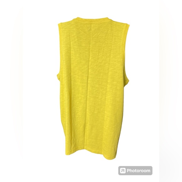 MADEWELL V-Neck Cotton Tank in Gilded Chartreuse. Size Medium. NWT. - Picture 8 of 9